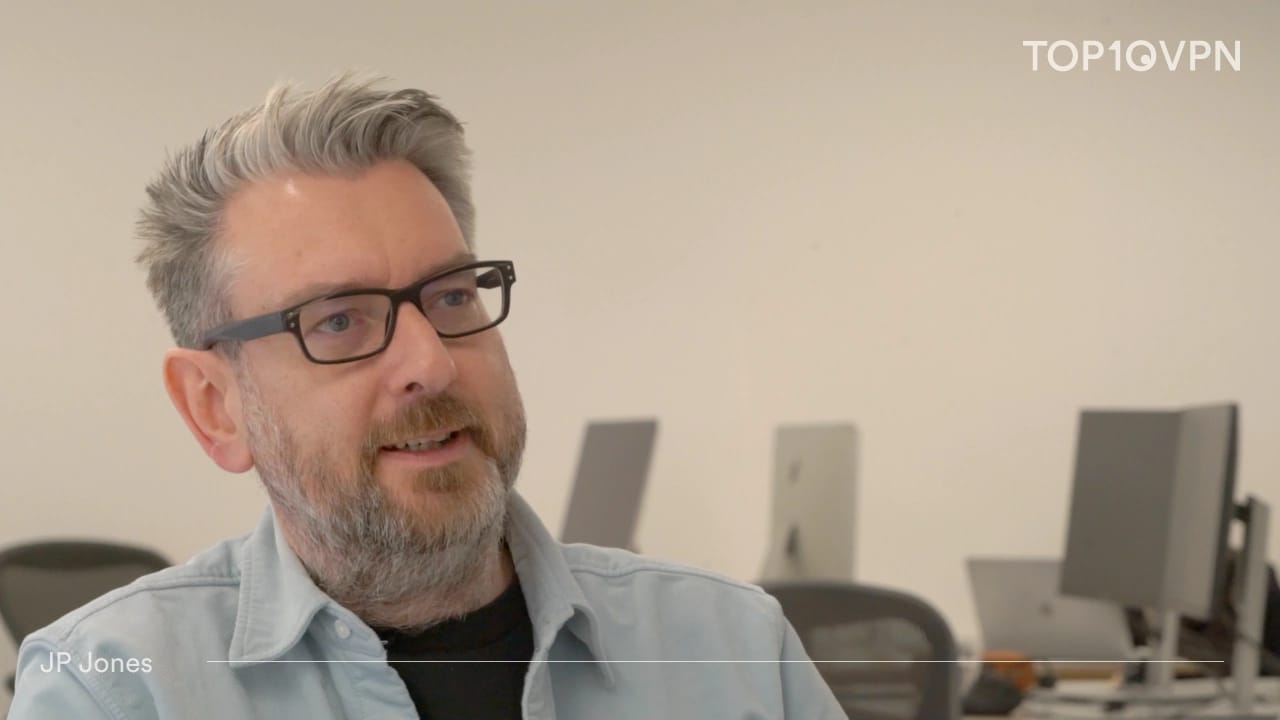CTO JP Jones working at a desk
