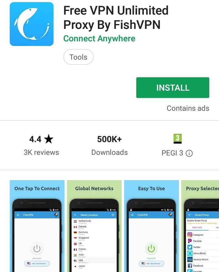 Super Turbo VPN Unblocker Play Store screenshot
