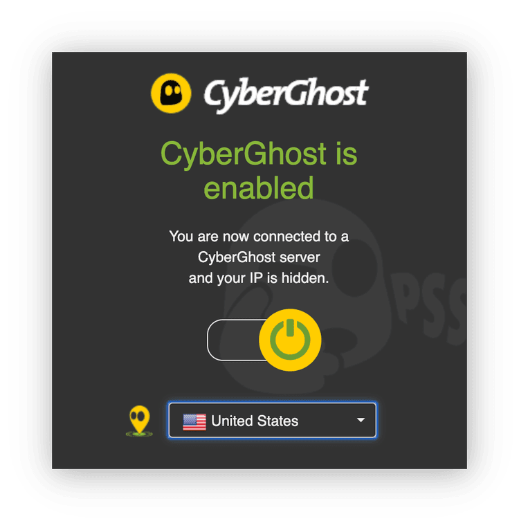 CyberGhost's Google Chrome browser extension