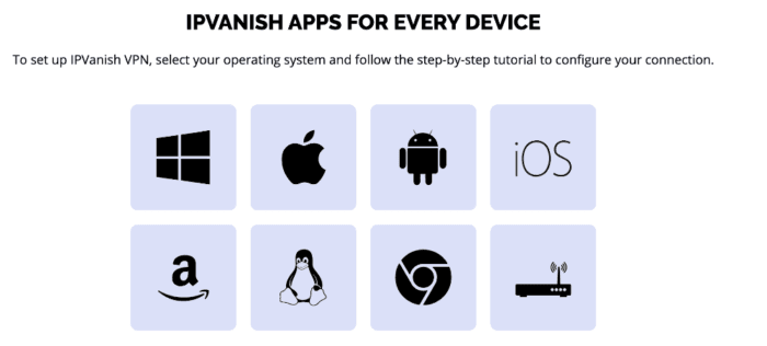 IPVanish device compatibility