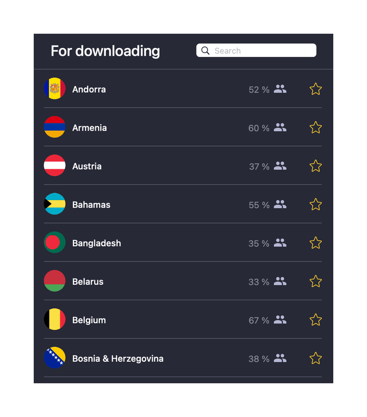 CyberGhost-Server für Torrenting