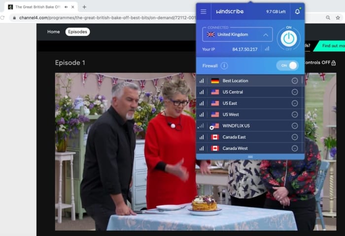 Använda Windscribe Free med BBC iPlayer