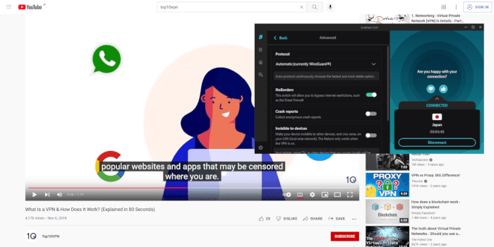중국에서 유튜브의 차단을 해제하는 Surfshark