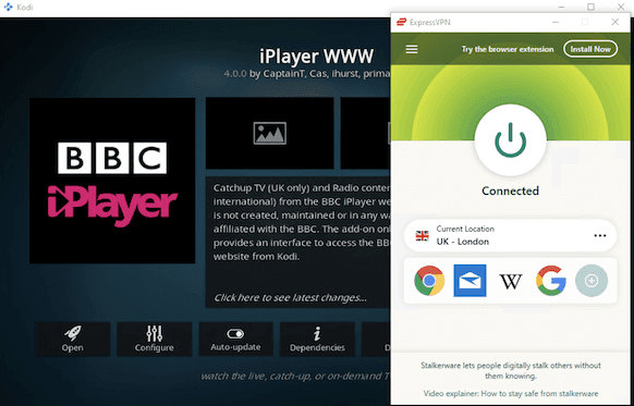Uso di ExpressVPN con Kodi