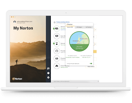 Norton 360 VPN on desktop