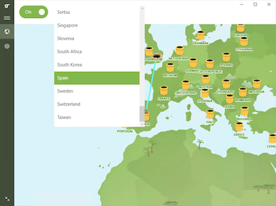 Servidor de TunnelBear en España