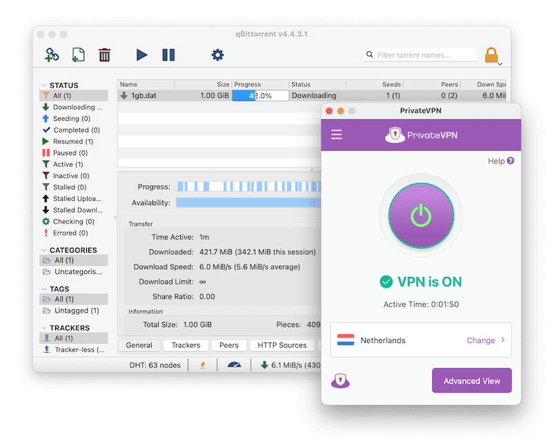 Using PrivateVPN to conceal our torrenting activity