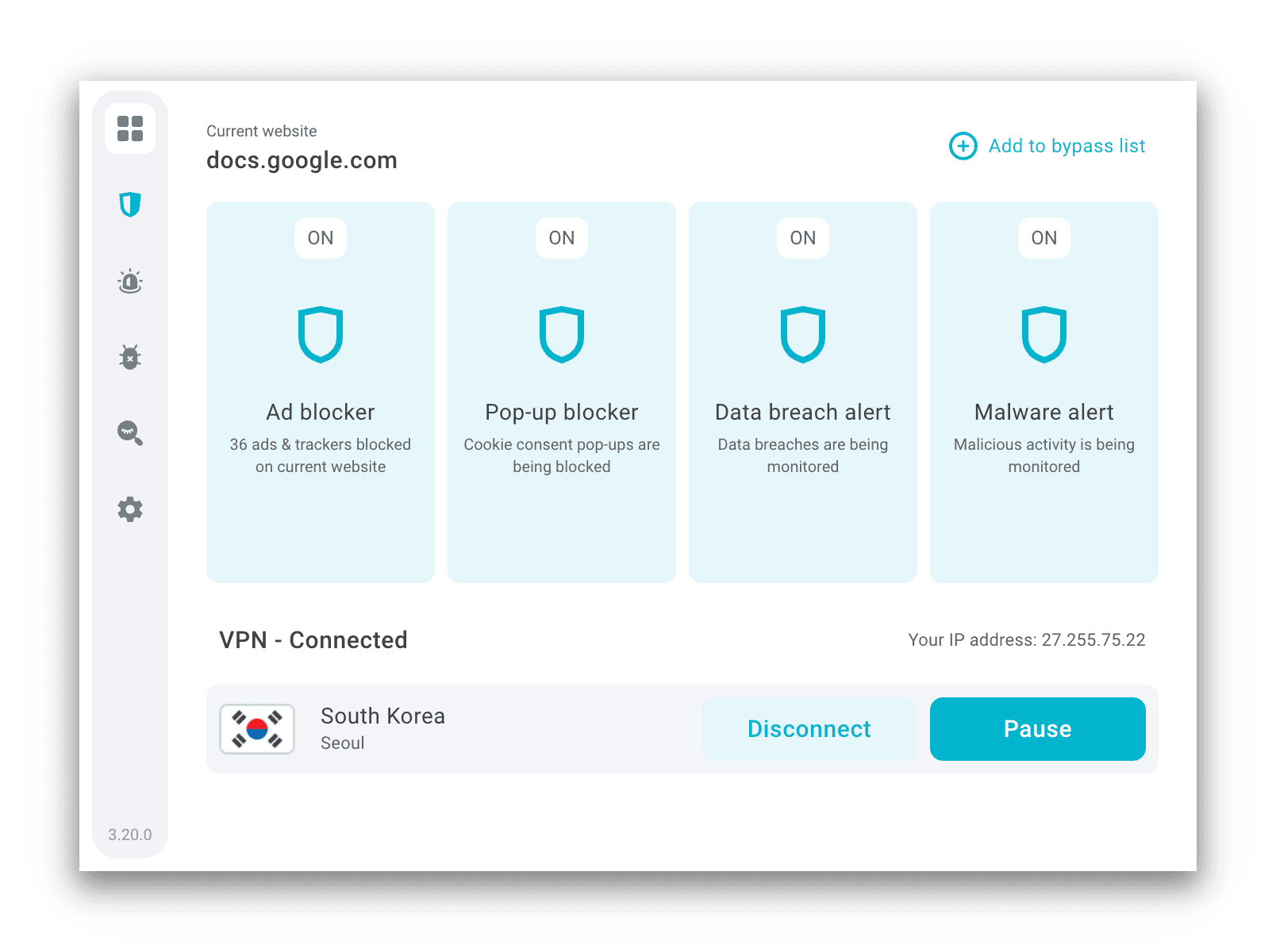 Surfshark의 브라우저 확장