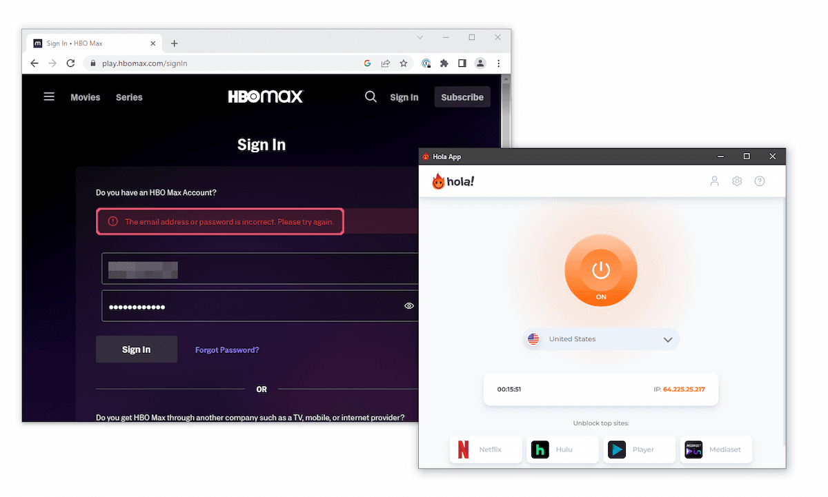 Desbloqueando a HBO Max com a Hola VPN