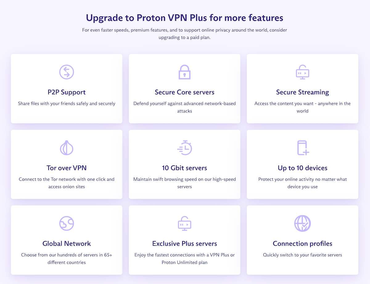 Recursos de VPNs freemium