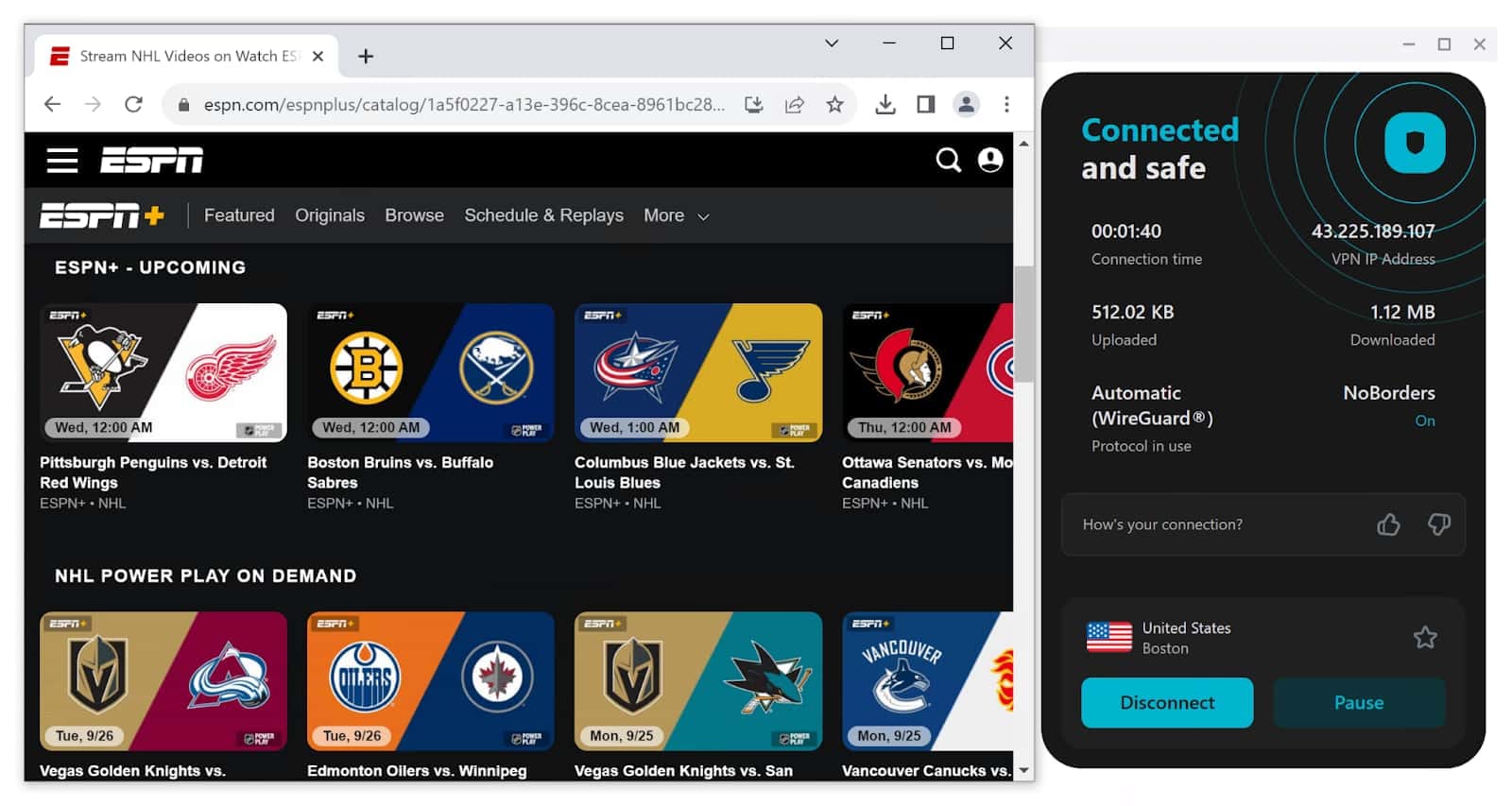 Using Surfshark to bypass NHL blackouts