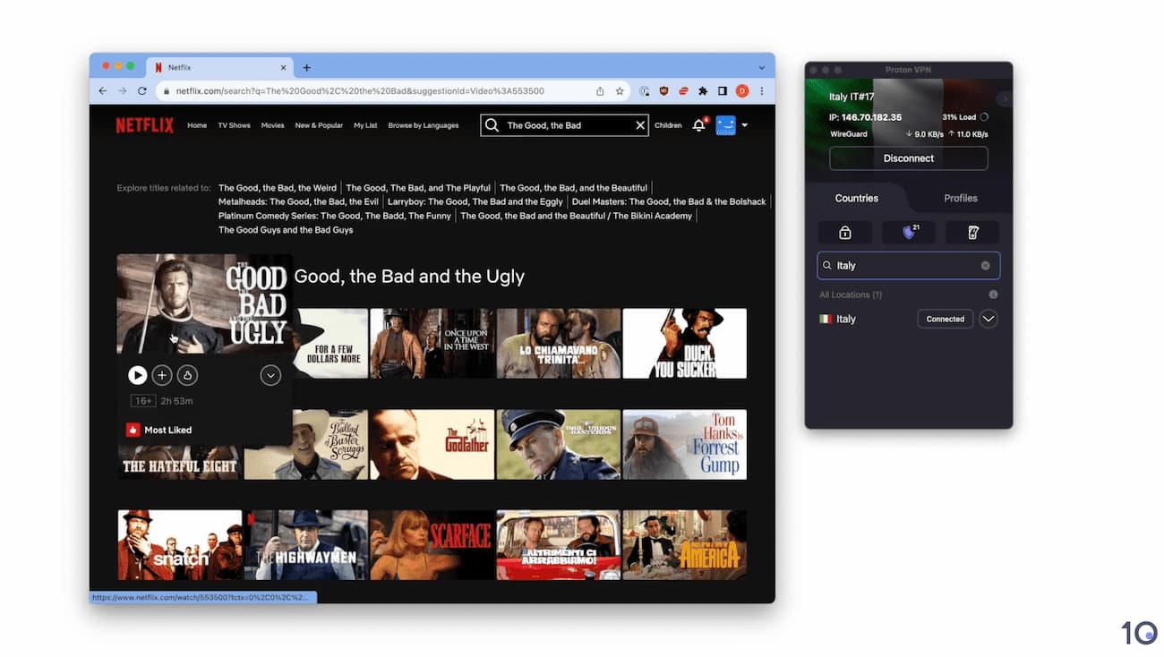 Proton VPN Netflix Italy