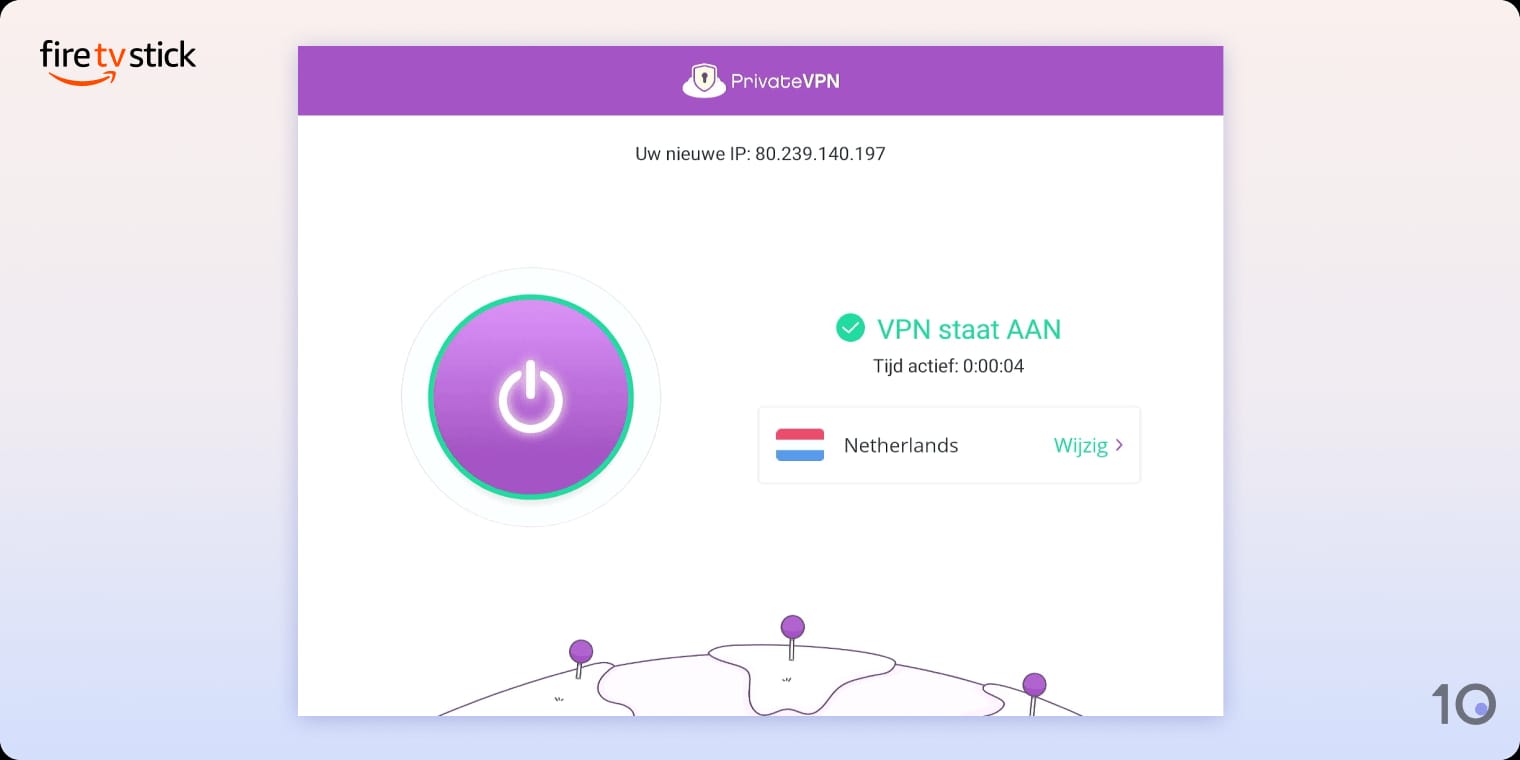 PrivateVPN's app voor Amazon Fire TV