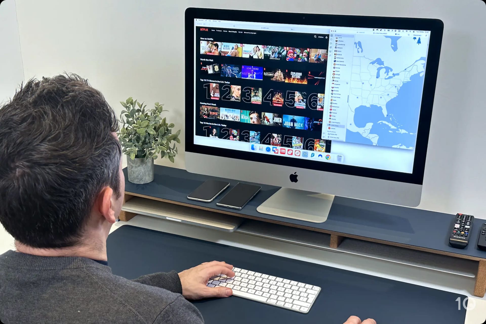 Test de NordVPN avec Netflix USA sur macOS