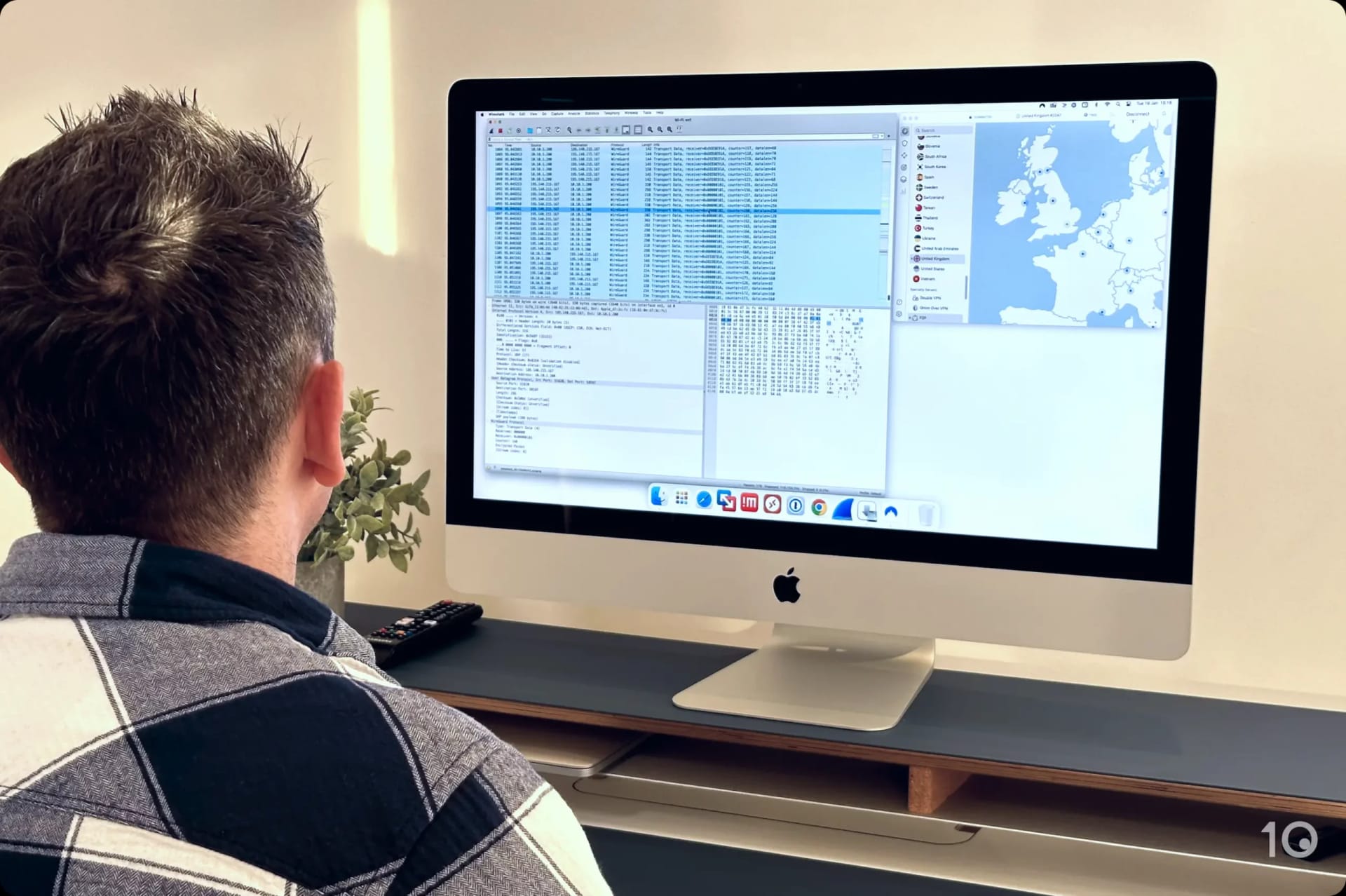 NordVPN z Wireshark na macOS 