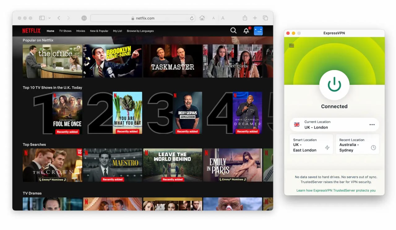 Accesso a Netflix USA con ExpressVPN