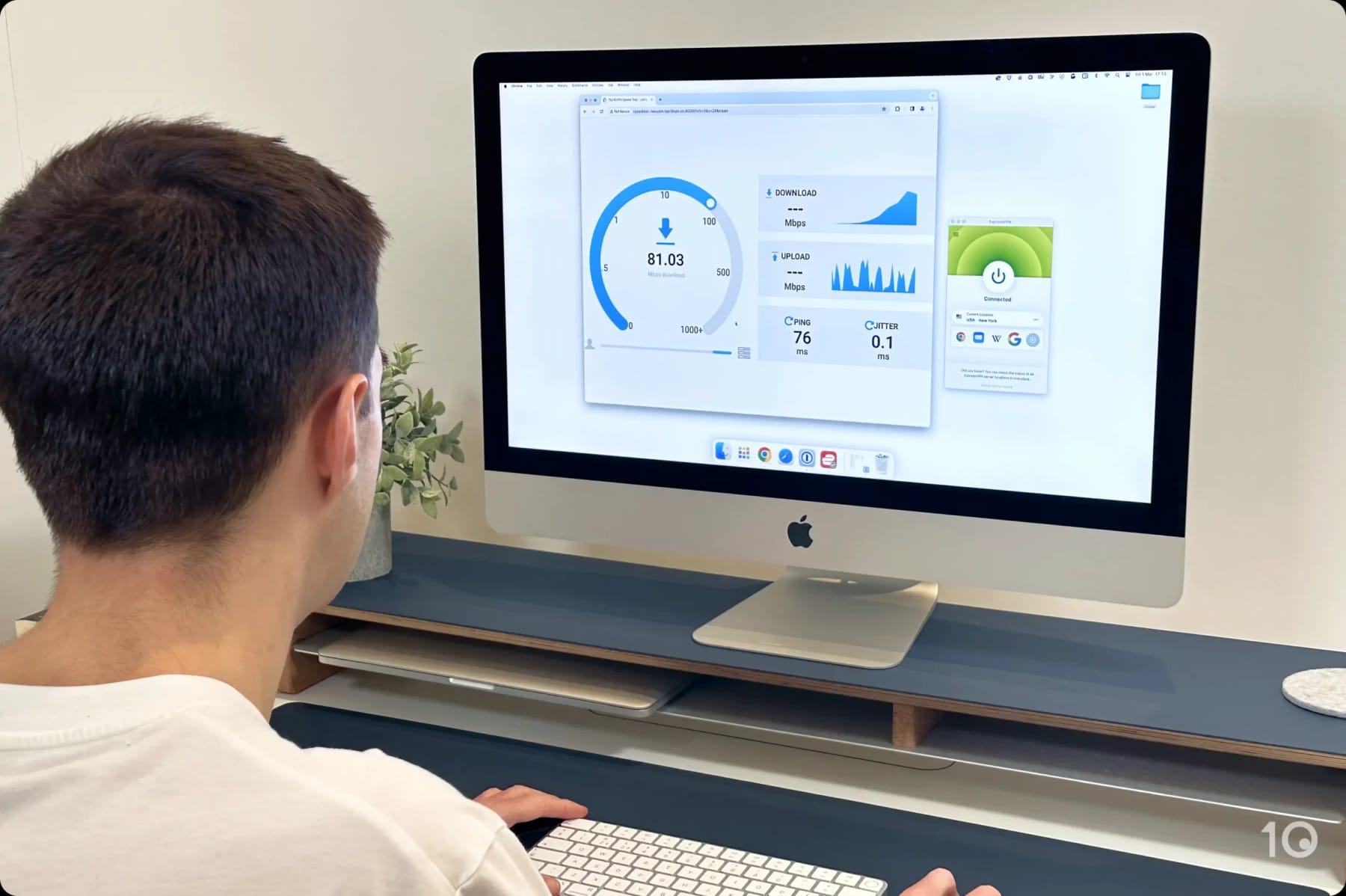 Testing ExpressVPN Speeds on macOS