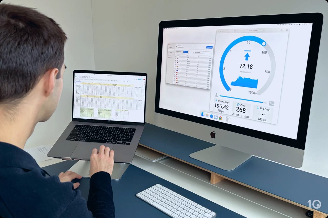 Testing IPVanish's Speeds on macOS