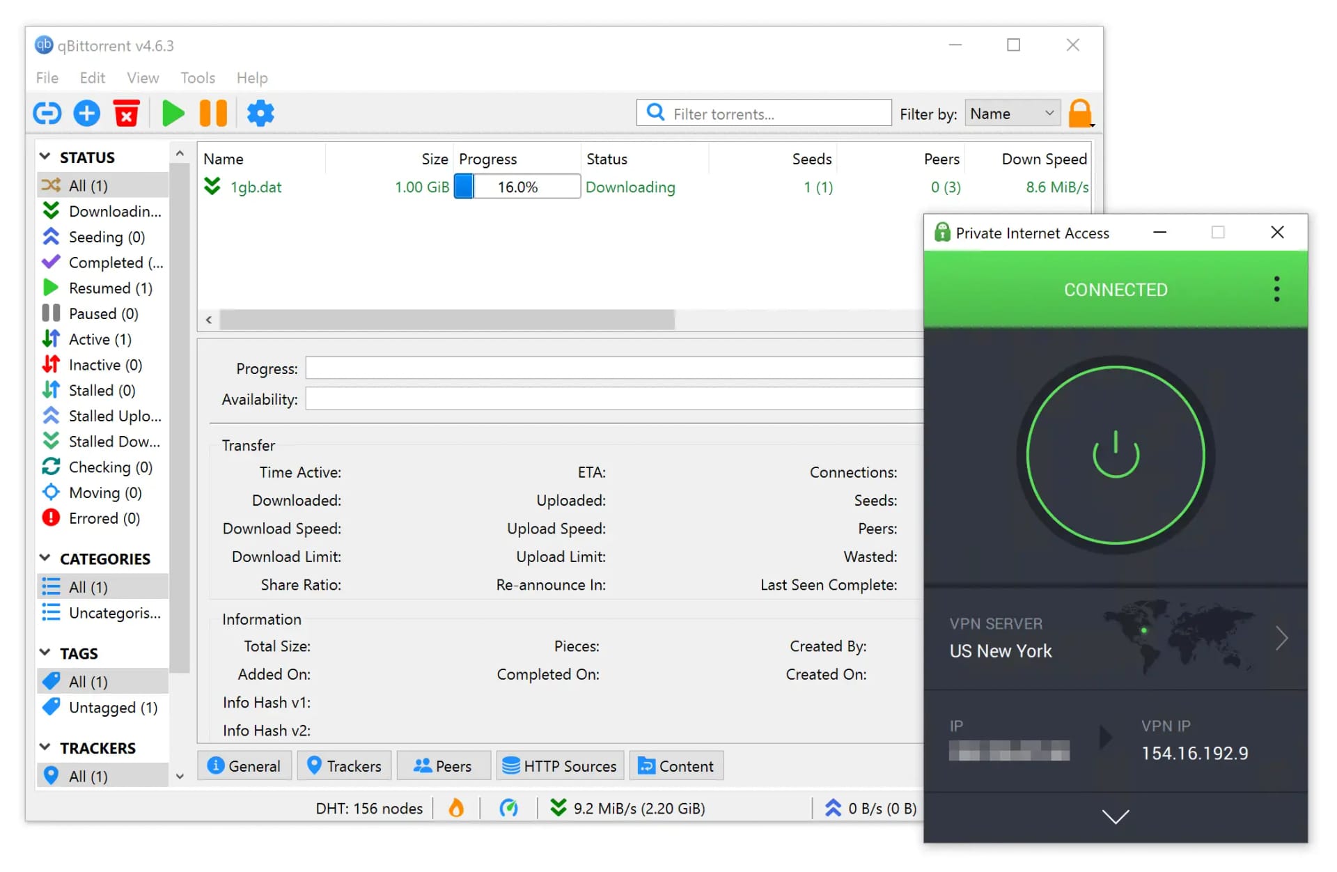 Torrenting with PIA