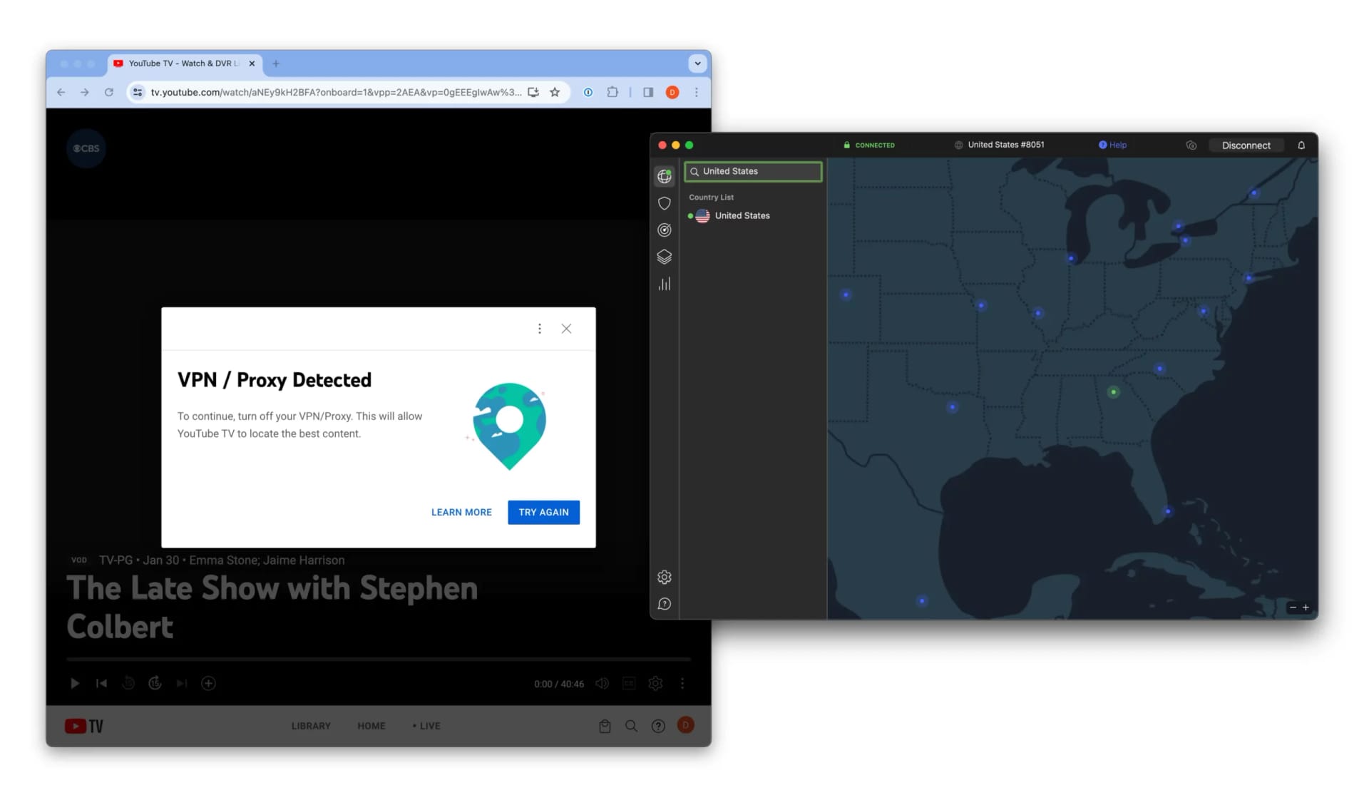 NordVPN YouTube TV Detection