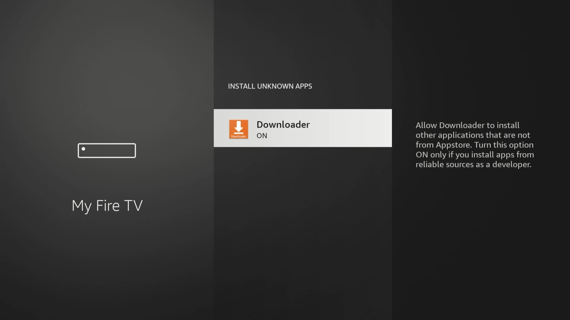 Enabling app permissions on Fire TV