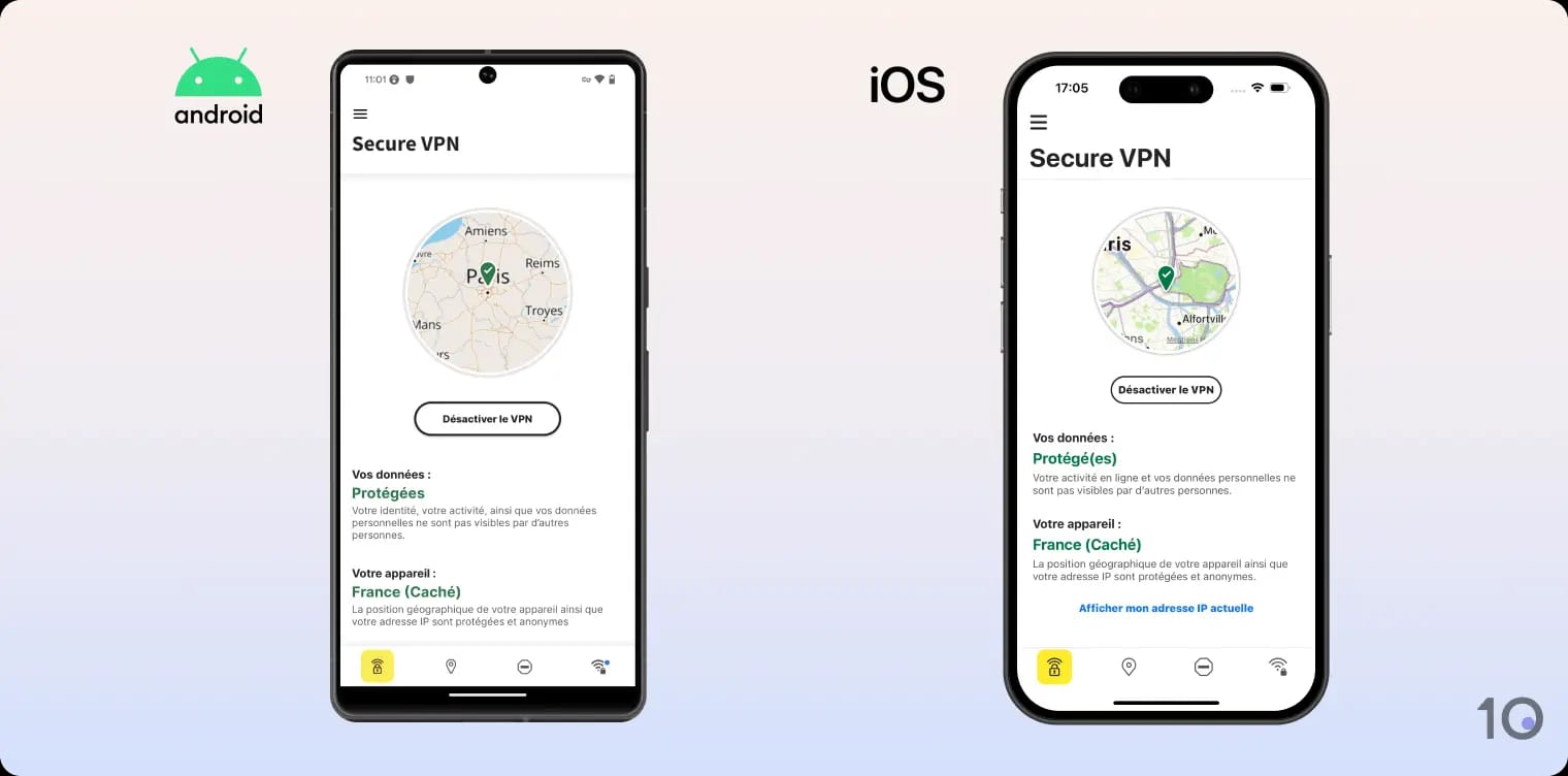 Les applications Norton Secure VPN pour Android et iOS