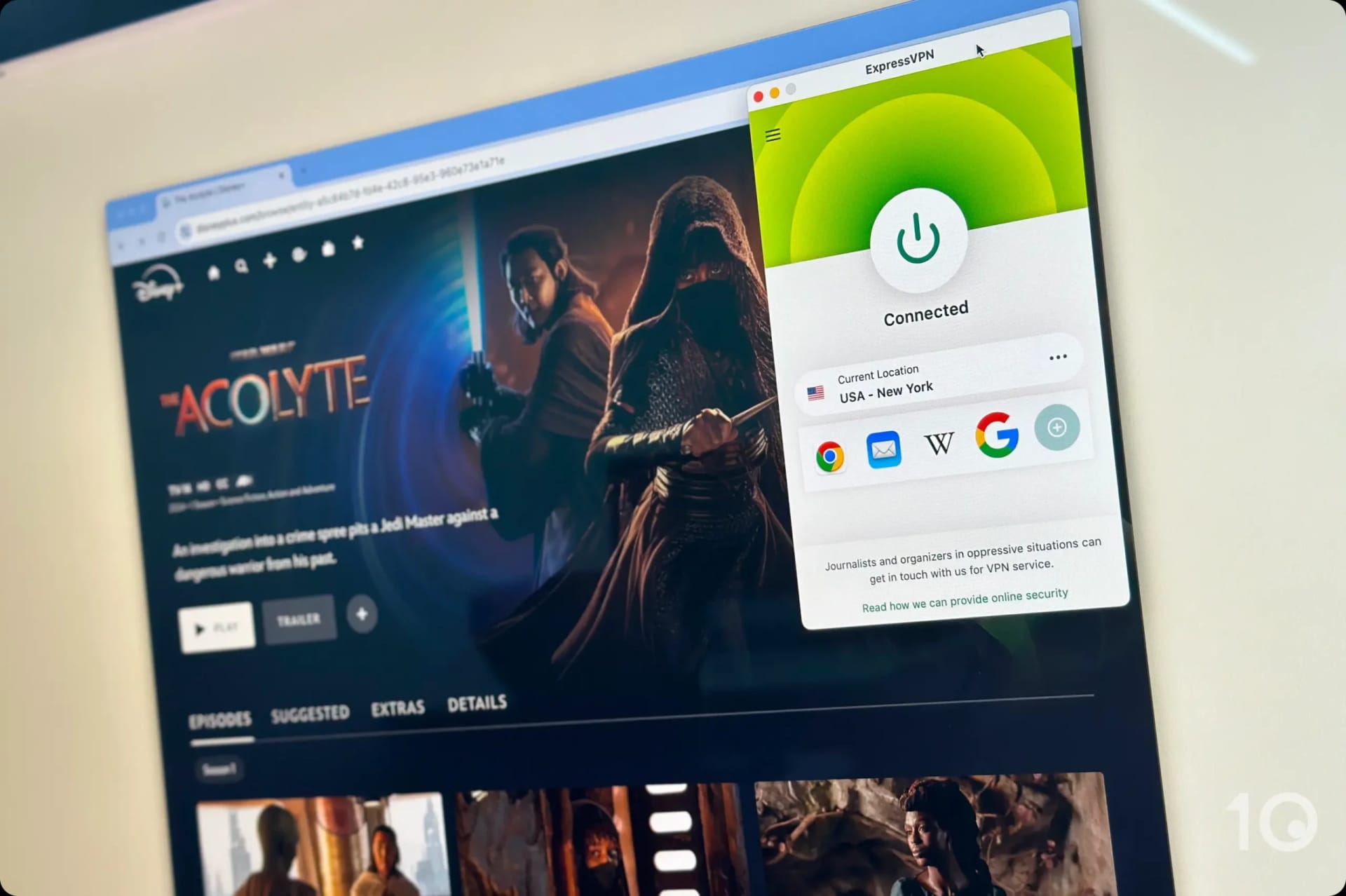 ExpressVPN débloque Disney+ sur macOS