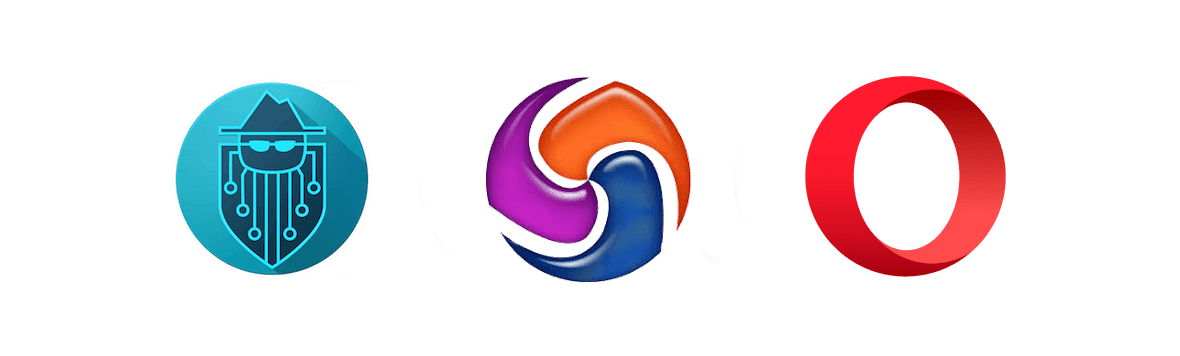 Logotipos de navegadores VPN