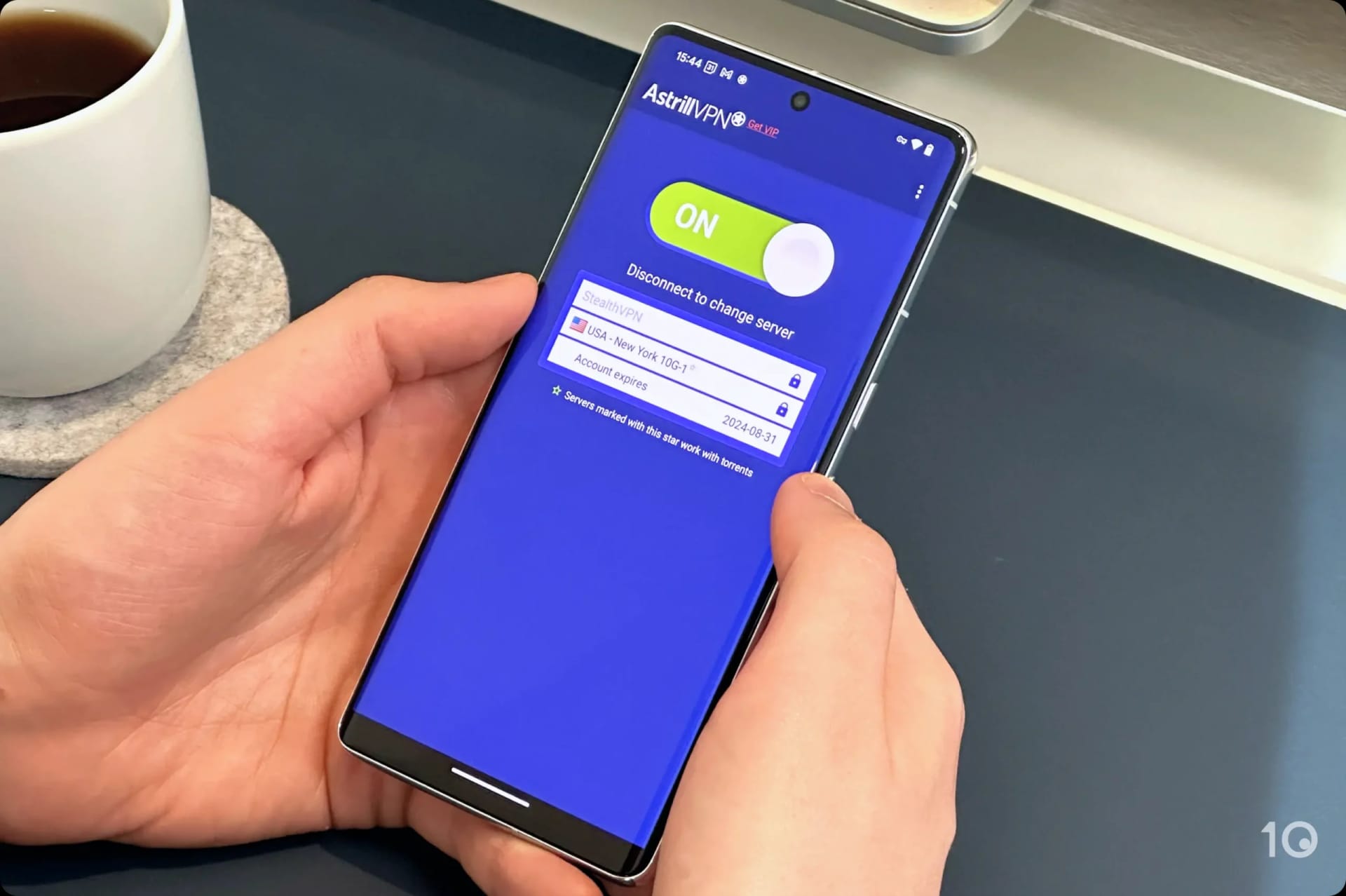 Server P2P di Astrill su Android