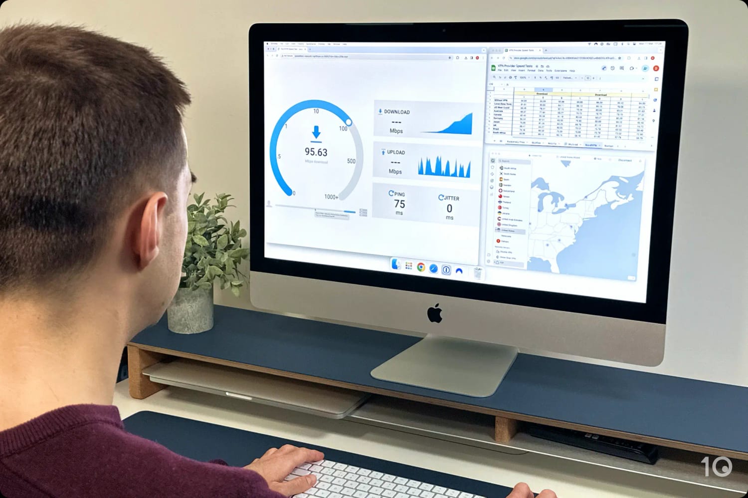 Pruebas de velocidad con NordVPN en macOS