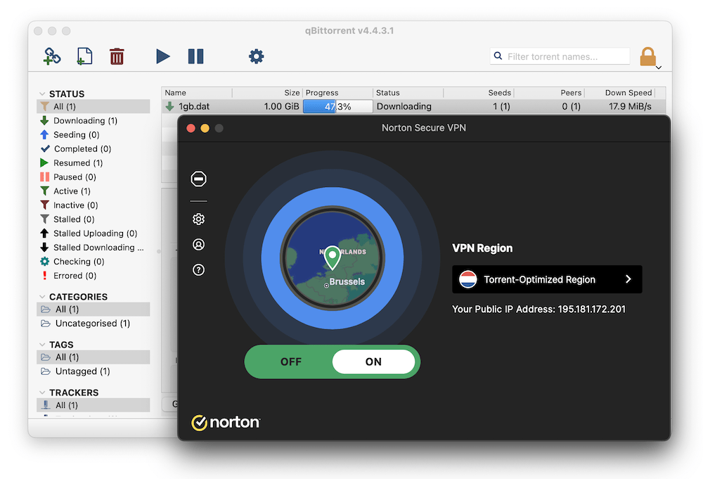 Torrenting with Norton VPN