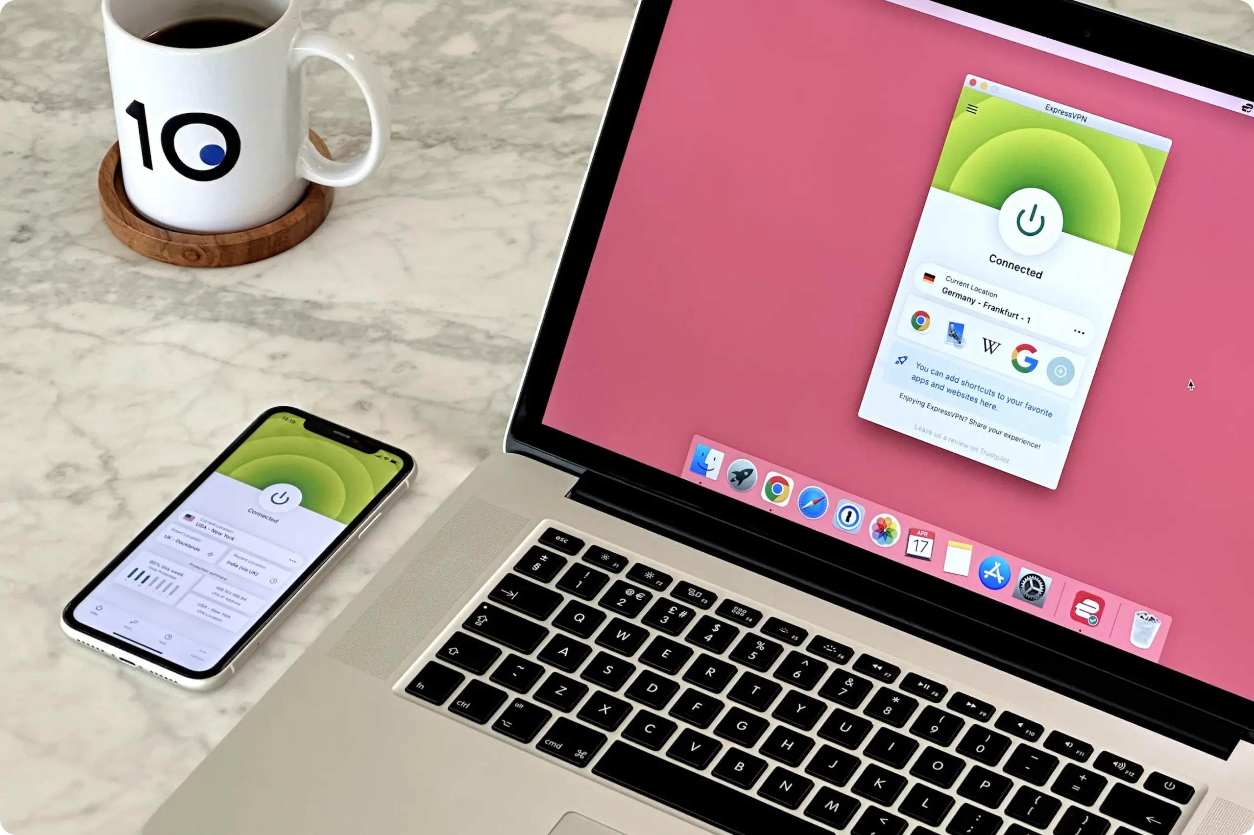 Test des applications d'ExpressVPN pour macOS et iOS.