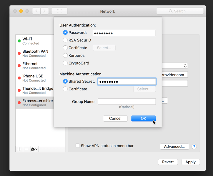 how to stop vpn messages on a mac