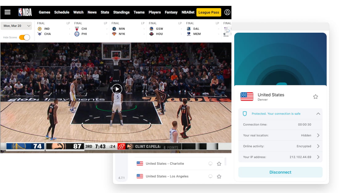 How To Bypass NBA League Pass Blackouts in 2023 - VPNPro