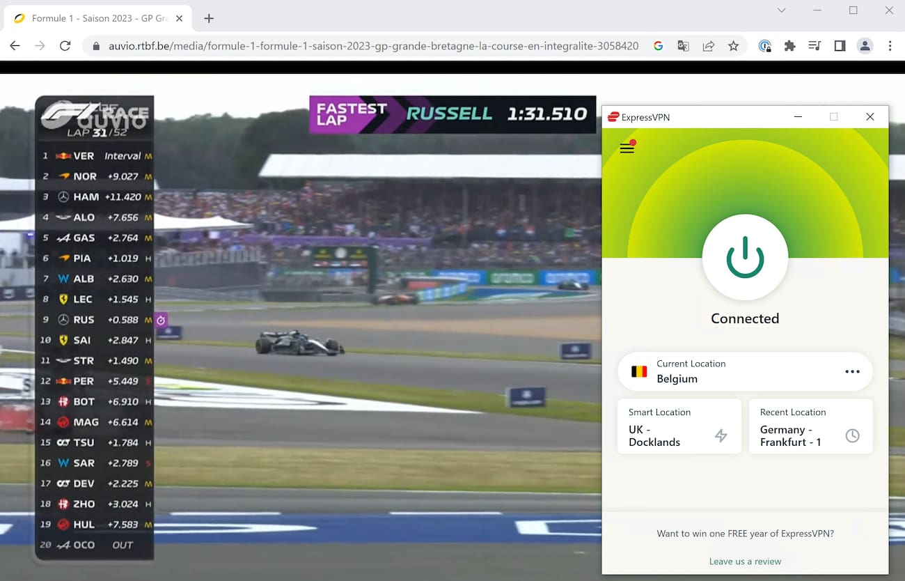 Como assistir F1 2023 ao vivo online grátis com a melhor VPN?