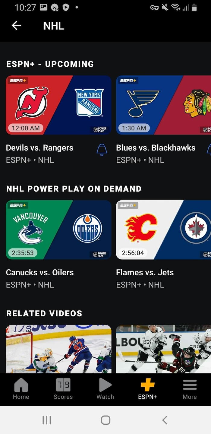 apps to watch nhl games