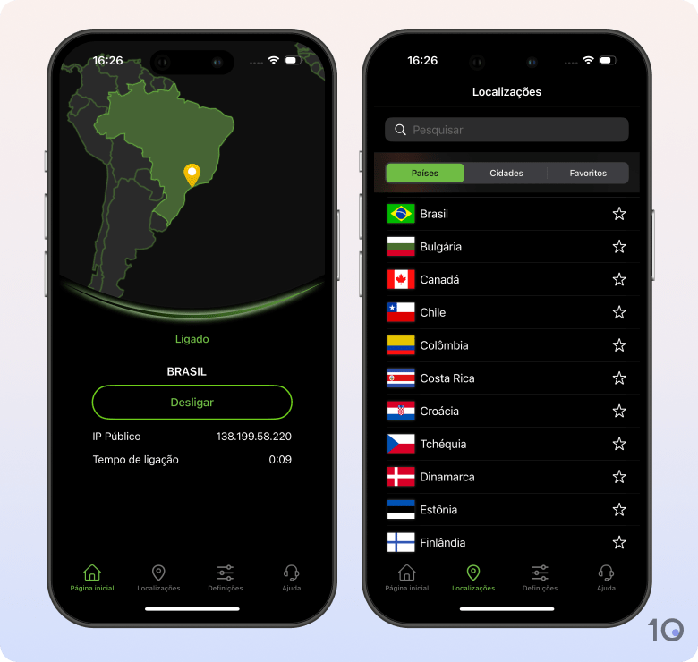 Aplicativo da IPVanish para iOS