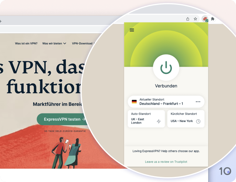 Die Chrome-Extension von ExpressVPN