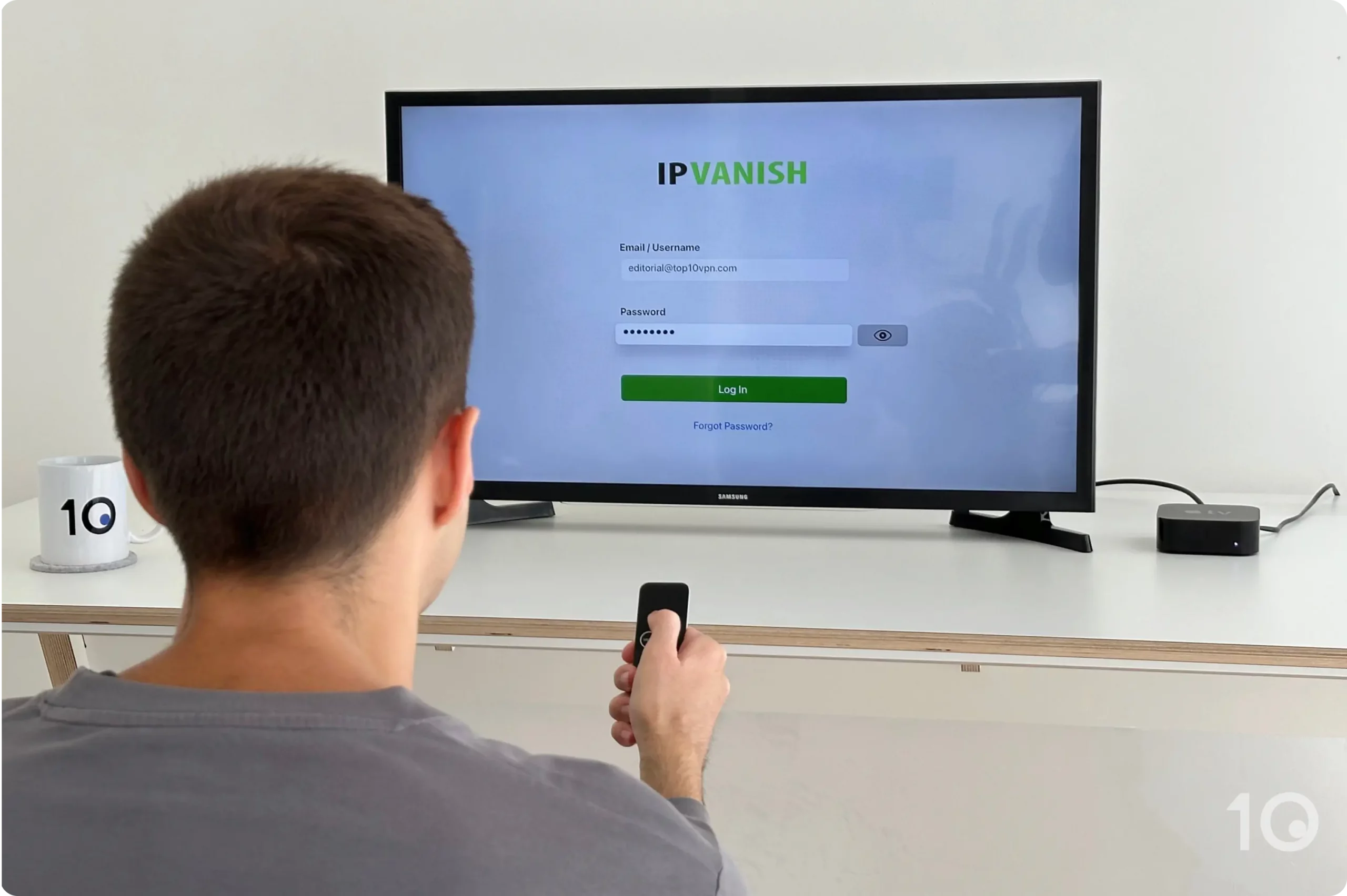 Using IPVanish's tvOS app