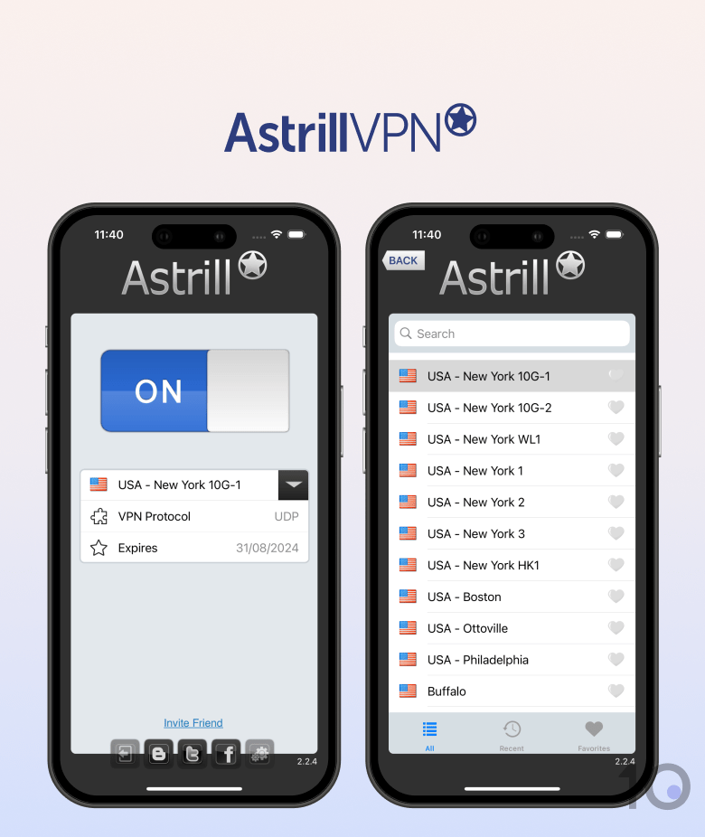 Astrill VPN app