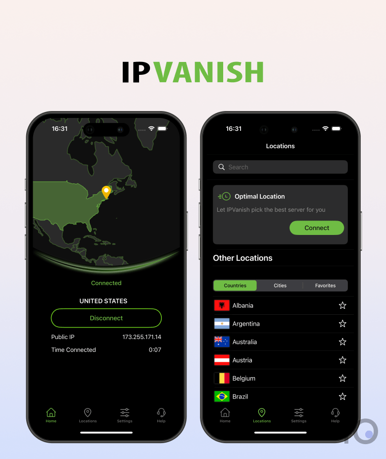 IPVanish iOS app