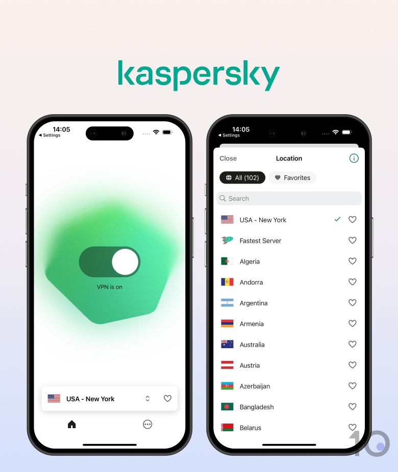 Kaspersky VPN app