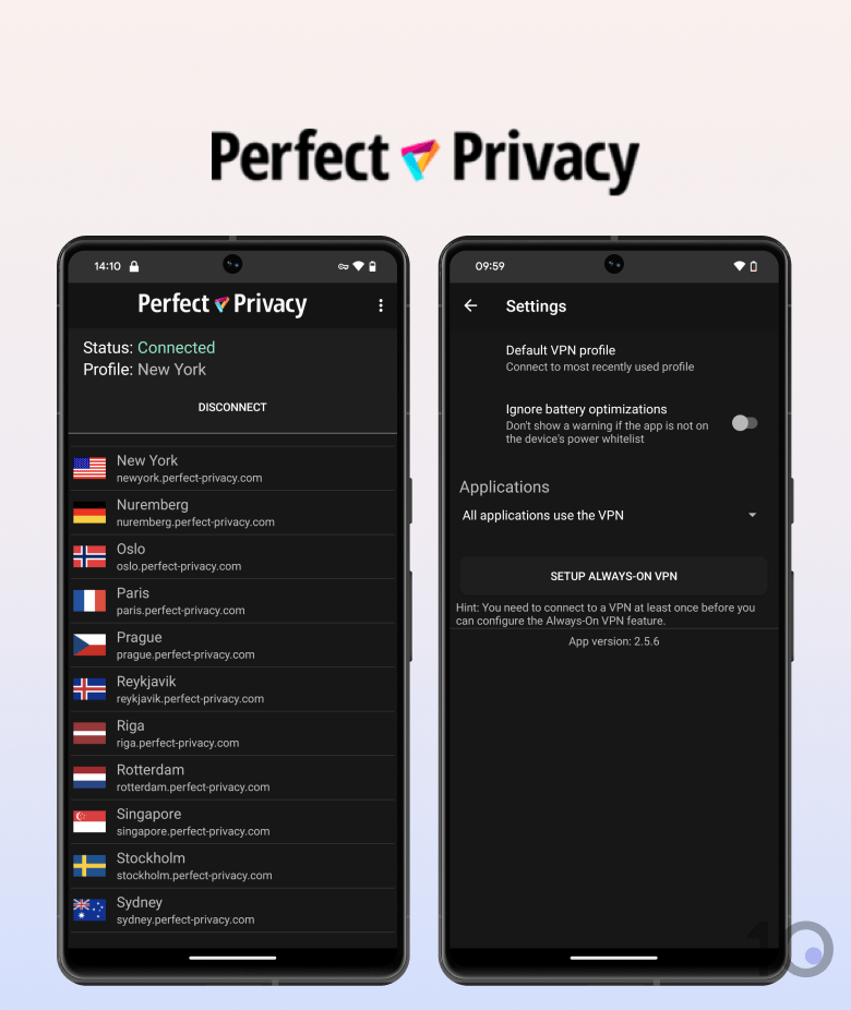 Perfect Privacy app