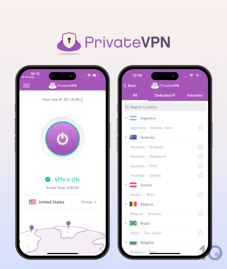 PrivateVPN app