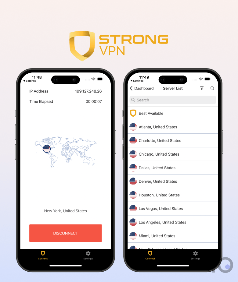 StrongVPN app